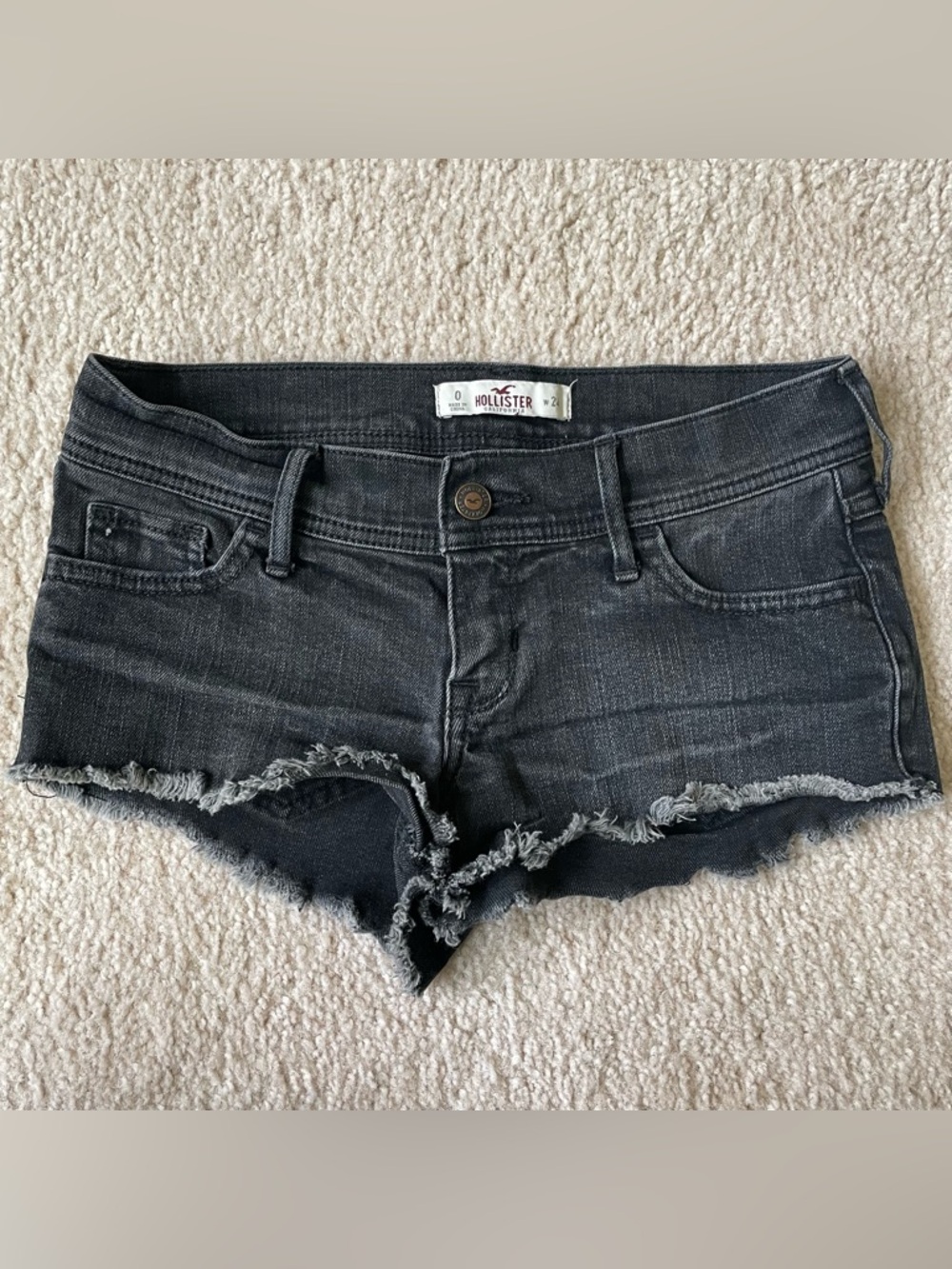 Hollister Black Denim Shorts